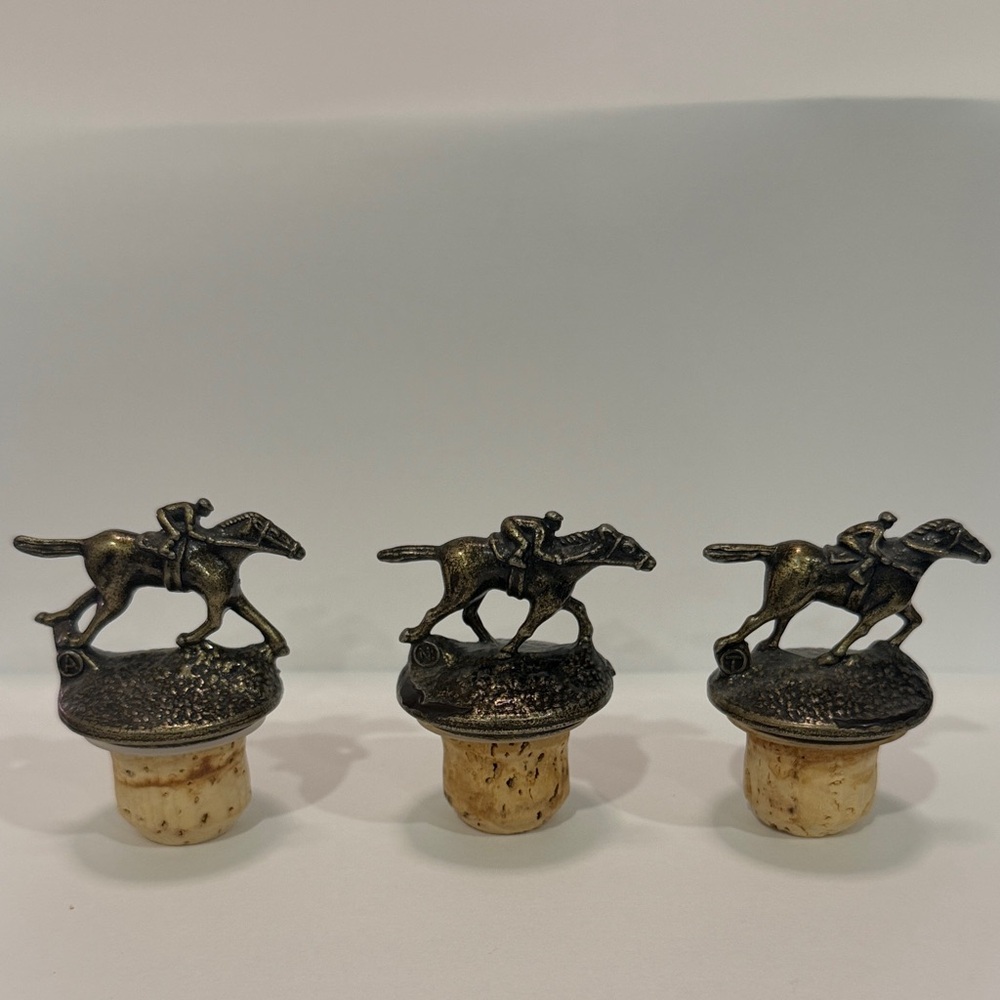 3 Blanton’s Horse Racing Bottle Corks - A, N, T (set)